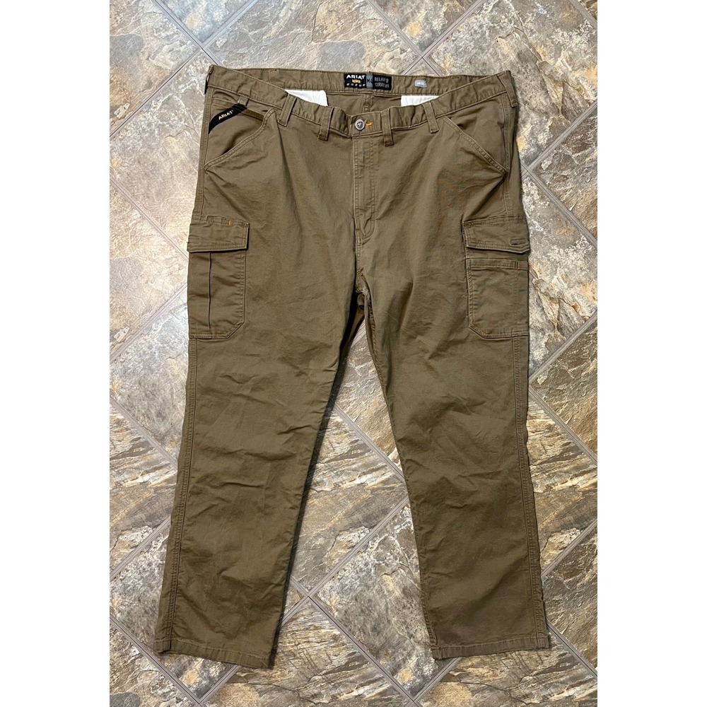 Ariat Rebar M4 Cargo Pants Mens 48/32 Brown Relaxed Straight Workwear